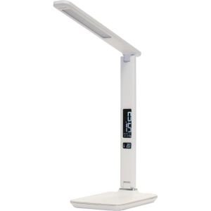 Obrázok pre výrobcu IMMAX LED stolní lampička Kingfisher/ 9W/ 450lm/ 12V/1A/ 3 různé barvy světla/ sklápěcí rameno/ USB/ bílá