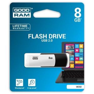 Obrázok pre výrobcu GOODDRIVE 8GB USB kľúč COLOUR Čierno-biela