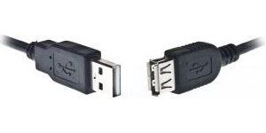 Obrázok pre výrobcu Gembird USB 2.0 kábel A-A predlžovací 1.8m čierny