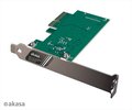 Obrázok pre výrobcu AKASA PCIe karta USB 3.2 Gen 2x2 interní konektor