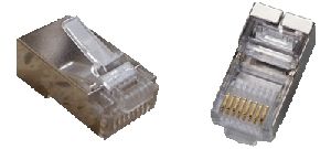 Obrázok pre výrobcu Konektor RJ45 STP Cat5e 8p8c 100 ks, pro drát