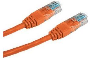 Obrázok pre výrobcu DATACOM patch cord UTP cat5e 0,5M oranžový