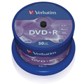 Obrázok pre výrobcu Verbatim DVD+R(1ks)Spindle/General Retail/16x/4.7GB bulk