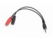 Obrázok pre výrobcu Gembird adaptér Stereo Mini Jack (M) 4-pin -> 2x Mini Jack (F), 20cm, čierny