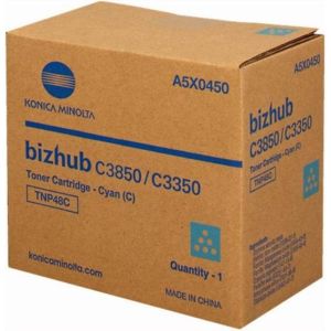 Obrázok pre výrobcu Konica Minolta originál toner A5X0450, cyan, 10000str., TNP48C, Konica Minolta Bizhub C3350, C3850
