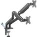 Obrázok pre výrobcu Polohovatelný držiak ULTRADESK BRANCH Double pre 2 monitory, 20KG, svorka a priechodka stola, 17"-32", 75x75/100x100, čierny
