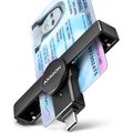 Obrázok pre výrobcu AXAGON kapesní čtečka kontaktních smart karet USB-C (eObčanka) / Smart Card / CRE-SMPC / USB 2.0