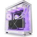 Obrázok pre výrobcu NZXT skříň H6 Flow RGB dvoukomorová / MidT / 3x120mm RGB fan / 2xUSB 3.2 / USB-C / prosklená / bílá