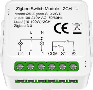 Obrázok pre výrobcu IMMAX NEO SMART kontroler (L) V8 2-tlačítkový Zigbee 3.0, TUYA