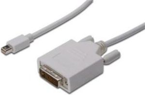 Obrázok pre výrobcu Digitus DisplayPort Kábel, mini DP/M - DVI(24+1)/M 1m