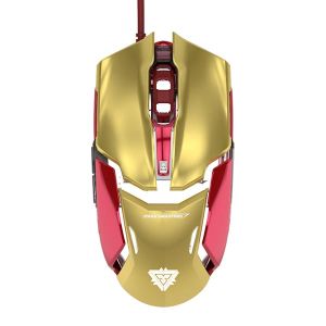 Obrázok pre výrobcu E-Blue Myš IRON MAN ARMOR EMS610, optická, 6tl., 1 koliesko, drôtová (USB), zlatá, 4000dpi