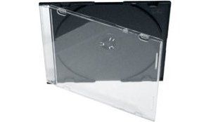 Obrázok pre výrobcu Box na 1CD, 5,2mm, slim, čierny tray