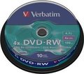 Obrázok pre výrobcu VERBATIM DVD-RW(10-Pack)Spindle4x/DLP/4.7GB
