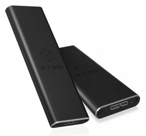 Obrázok pre výrobcu Icy Box External enclosure for M.2 SATA SSD, USB 3.0, Black