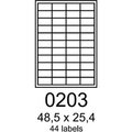 Obrázok pre výrobcu etikety RAYFILM 48,5x25,4 vysokolesklé biele laser R01190203A