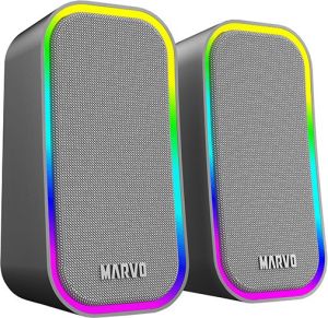 Obrázok pre výrobcu Marvo reproduktory HAVOC 20GY, 6W, šedé, podsvietené