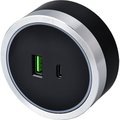 Obrázok pre výrobcu Viking zásuvkový modul A60, 1x USB-A, 1x USB-C, PD, stříbrno-černá