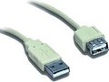 Obrázok pre výrobcu Gembird USB 2.0 kábel A-A predlžovací 75cm šedy