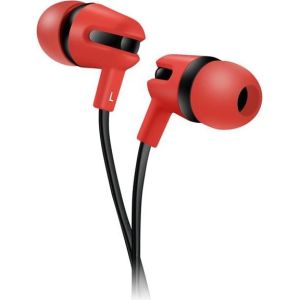 Obrázok pre výrobcu Canyon CNS-CEP4R štýlové slúchadlá do uší, pre smartfóny, integrovaný mikrofón a ovládanie, plochý kábel, červené