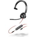 Obrázok pre výrobcu Poly Blackwire 3315 náhlavní souprava, 3.5 mm jack + USB-C/A adaptér, mono