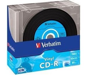 Obrázok pre výrobcu Verbatim CD-R (1ks) Slim/Vinyl/ DLP/48x/700MB