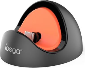 Obrázok pre výrobcu iPega SW2041 Mini Nabíjecí Dok pro Nintendo Switch Lite/Nintendo Switch/Nintendo Switch 2 Black/Red