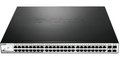 Obrázok pre výrobcu D-Link DGS-1210-52MP L2/L3 Smart+ PoE switch, 48x GbE PoE+, 4x RJ45/SFP, PoE 370W