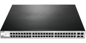 Obrázok pre výrobcu D-Link DGS-1210-52MP L2/L3 Smart+ PoE switch, 48x GbE PoE+, 4x RJ45/SFP, PoE 370W