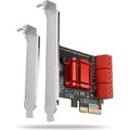 Obrázok pre výrobcu AXAGON PCES-SA6, PCIe řadič - 6x interní SATA 6G port, ASM1166, SP & LP