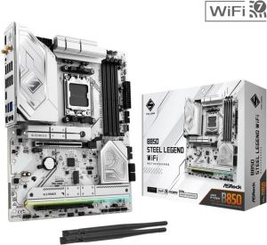 Obrázok pre výrobcu ASRock B850 Steel Legend WiFi / AMD B850 / AM5 / 4x DDR5 DIMM / 4x M.2 / HDMI / USB-C / WiFi / ATX