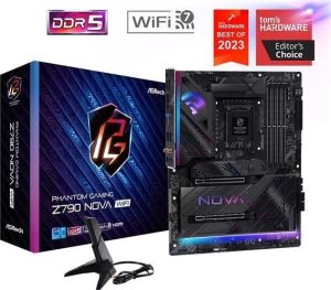 Obrázok pre výrobcu ASRock Phantom Gaming Z790 NOVA WiFi / Intel Z790 / LGA1700 / 4x DDR5 DIMM / 6x M.2 / HDMI / DP / USB-C / ATX