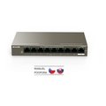 Obrázok pre výrobcu Tenda TEF1109P-8-63W PoE AT switch (8x PoE 802.3af/at, 9x 100Mb/s, PoE celkem 63W, fanless