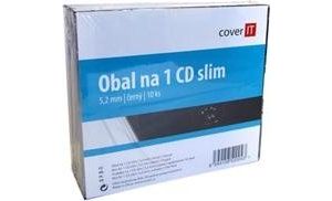 Obrázok pre výrobcu Cover It - Box na 1 CD- slim, čierny tray, balenie po 10ks