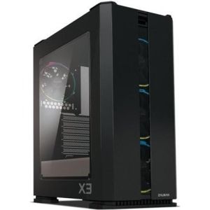 Obrázok pre výrobcu Zalman case X3 černá, Skříň, Middle tower, bez zdroje, ATX, 2x USB 3.0, 2x USB 2.0, průhledná bočnice, ARGB ventilátory