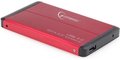 Obrázok pre výrobcu Gembird case pre 2.5" SATA disk - USB 3.0, červený hliník
