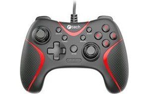 Obrázok pre výrobcu Gamepad C-TECH Theon pro PC/PS3, 2 programovatelná makro tlačítka, 2x analog, X-input, vibrační, 1,8