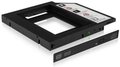 Obrázok pre výrobcu Icy Box Adapter for 2.5" HDD/SSD Notebook extension (9.5 mm dvd slot), Black