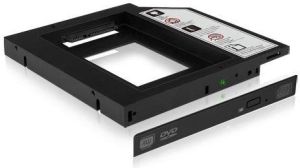 Obrázok pre výrobcu Icy Box Adapter for 2.5" HDD/SSD Notebook extension (9.5 mm dvd slot), Black