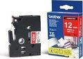 Obrázok pre výrobcu Brother - TZe-435, červená / bílá (12mm, laminovaná)
