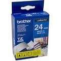 Obrázok pre výrobcu Brother - TZe-555, modrá / bílá (24mm, laminovaná)