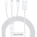 Obrázok pre výrobcu Baseus CAMLTYS-02 Superior Fast Charging Datový Kabel 3v1 USB-C, Lightning, MicroUSB 1.5m White