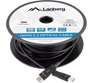 Obrázok pre výrobcu LANBERG HDMI v2.1 8K M/M cable 50m optical AOC