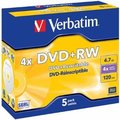 Obrázok pre výrobcu Verbatim DVD+RW(1ks)Jewel/4x/DLP/4.7GB