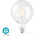 Obrázok pre výrobcu NEDIS Wi-Fi chytrá LED žárovka s vláknem/ E27/ kulatá/ 5W/ 230V/ 500lm/ 2700K/ teplá bílá/ stmívatelná/ čirá