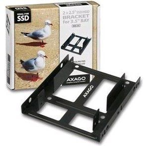 Obrázok pre výrobcu AXAGO redukce pro 2x 2.5" HDD do 3.5" pozice
