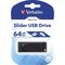 Obrázok pre výrobcu Verbatim USB flash disk, 2.0, 64GB, Slider, čierny