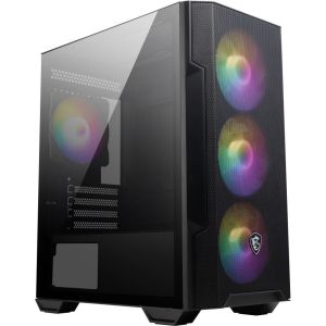 Obrázok pre výrobcu MSI skříň MAG FORGE M100R/ bez zdroje/ levé temperované sklo/ 4x 120 mm A-RGB fan/ 1x USB3.2/ černá