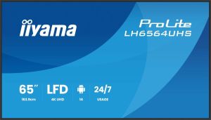 Obrázok pre výrobcu 65" iiyama LH6564UHS-B1AG:VA, 4K UHD,Android,24/7
