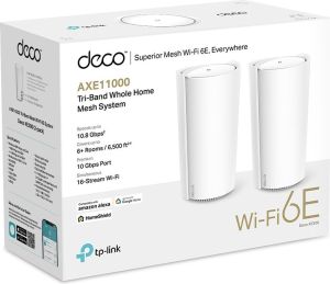 Obrázok pre výrobcu TP-Link AXE11000 Mesh WiFi Deco XE200(2-pack)