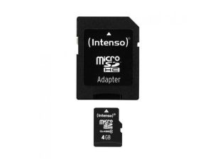 Obrázok pre výrobcu Intenso micro SD 4GB SDHC card class 10